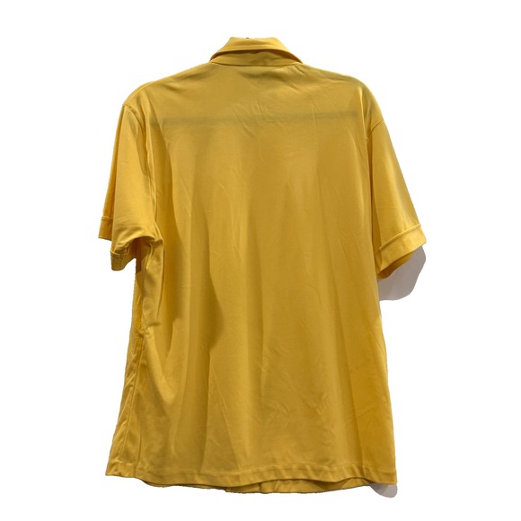 Vtg JCPenney yellow disco shirt men's L vintage 1970s camp collar - Picture 3 of 7